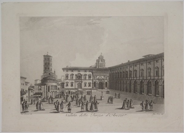 Veduta della Piazza d'Arezzo