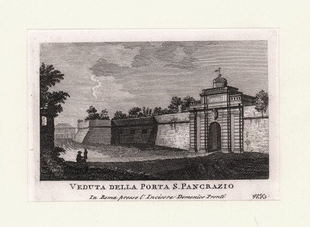 Veduta della Porta S. Pancrazio