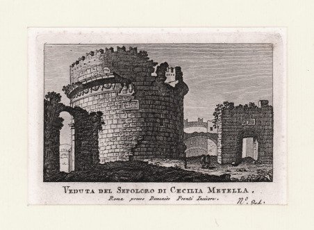 Veduta del Sepolcro di Cecilia Metella