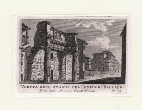 Veduta degl'Avanzi del Tempio di Pallade
