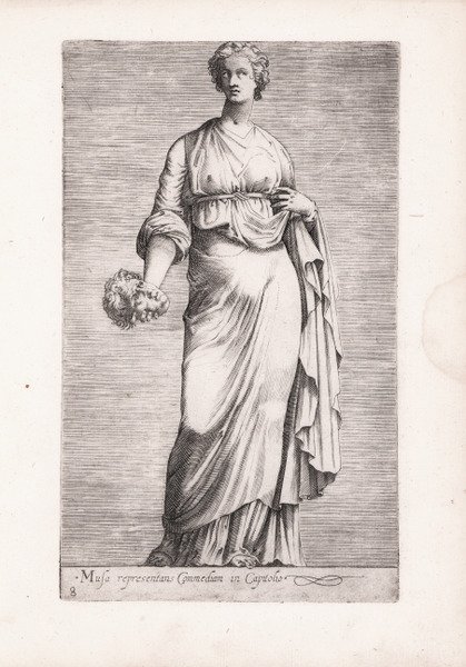 Musa representans Commediam in Capitolio (Talia)