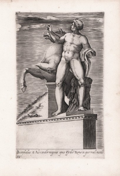 Bucephalus & Alexander magnus opus Fydie Romae in quirinali monte