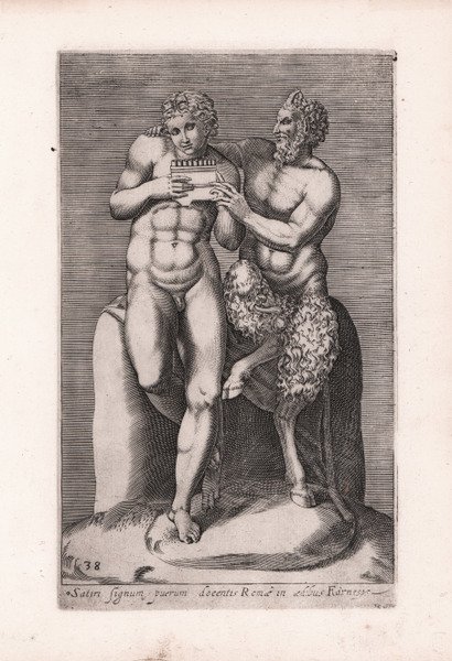 Satiri Signum puerum docentis Romae in aedibus Farnesy