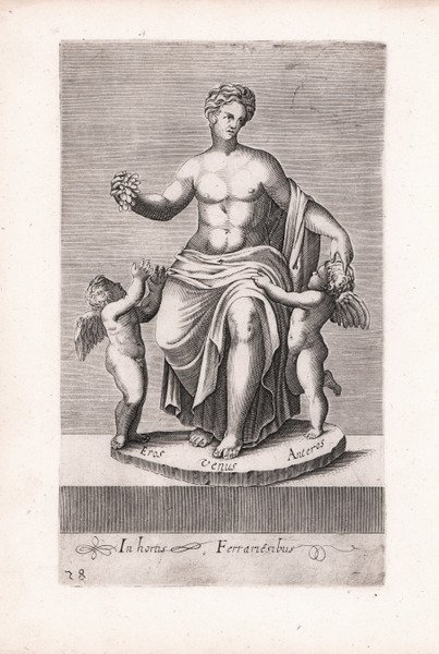 (Eros, Venus, Anteros) In hortis Ferranesibus