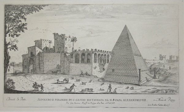 Sepolcro e Piramide di C. Cestio ristaurata da N. S. …