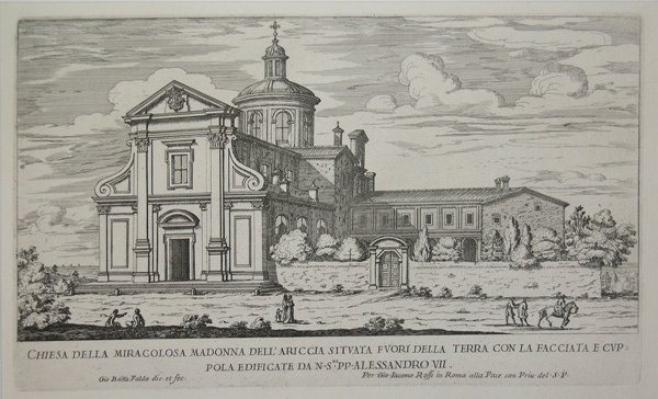 Chiesa della miracolosa Madonna dell'Ariccia situata fuori della terra con …