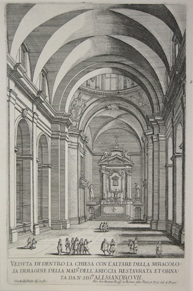 Veduta di dentro la Chiesa con l'altare della miracolosa immagine …