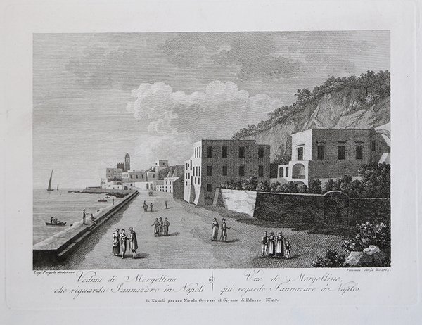Veduta di Mergellina che riguarda Sannazaro in Napoli / Vue …
