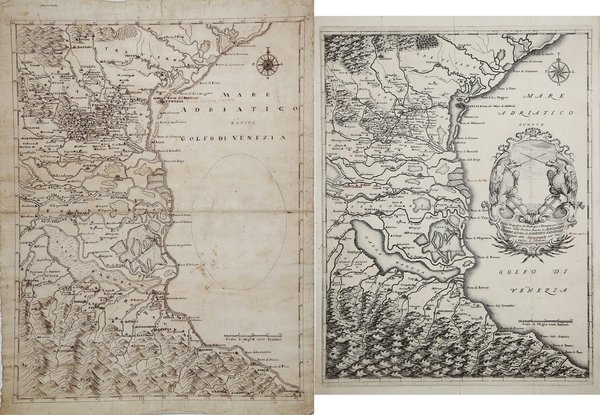 Tavola Geografica del Padovano e Romagna per lâintelligenza della Secchia …