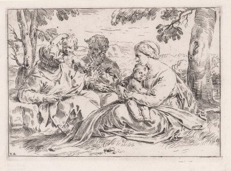 Sacra Famiglia con S. Elisabetta e S. Giovannino