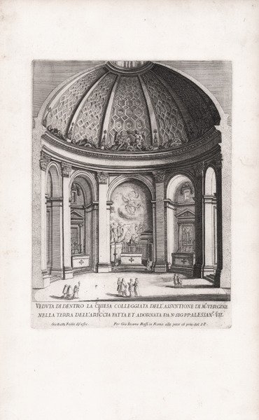 Veduta di dentro la Chiesa Colleggiata dell'Assuntione di M.a Vergine …