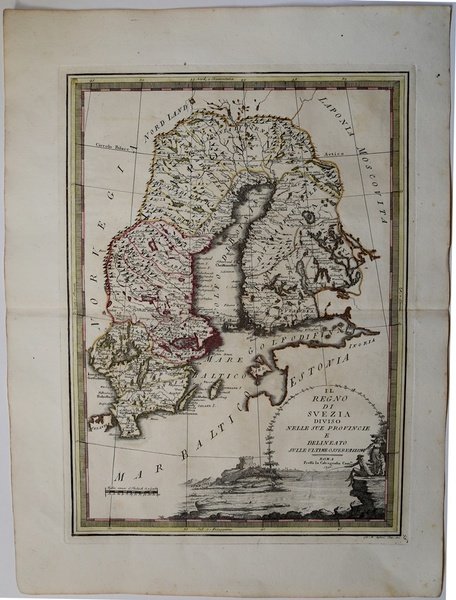 Il Regno di Svezia diviso nelle sue Provincie e delineato …