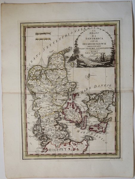 Il Regno di Danimarca con il Ducato di Sleswik delineato … | Immagine Gallery 1