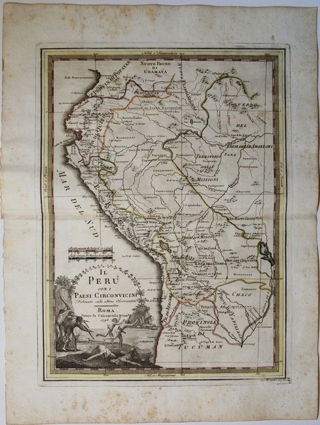 Il Perù con i Paesi Circonvicini delineato sulle ultime osservazioni