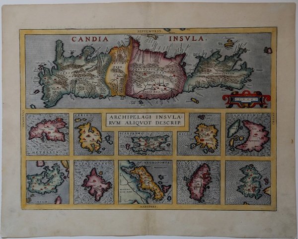 Candia Insula & Archipelagi Insularum Aliquot Descrip.