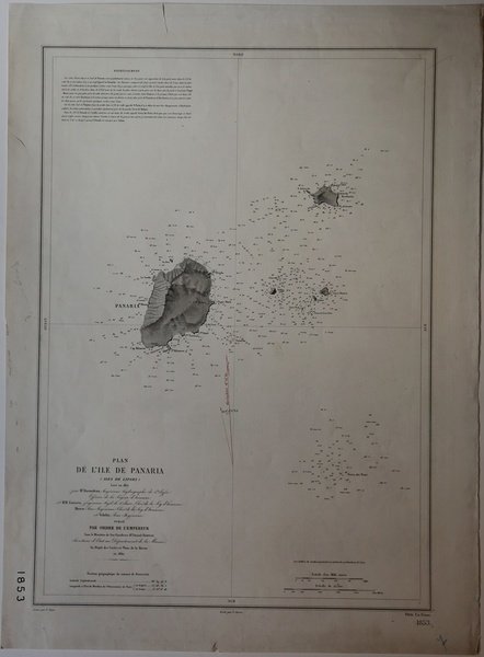 Plan de L'Ile de Panaria (Iles de Lipari) Levé en …