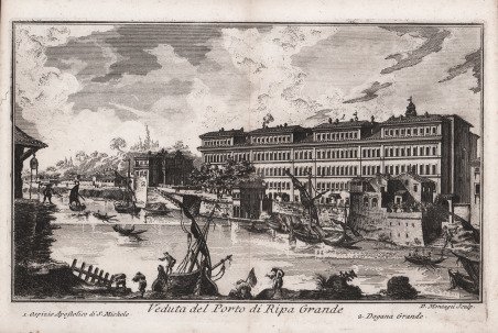 Veduta del Porto di Ripa Grande