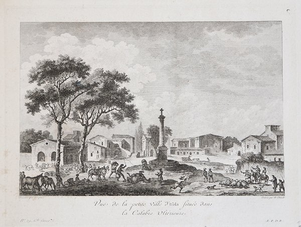 Vuë de la petit Ville d'Isola située dans la Calabre …