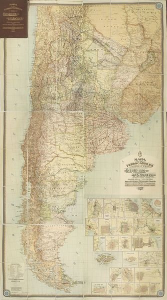 Mapa de los Ferrocarriles de la República Argentina ….