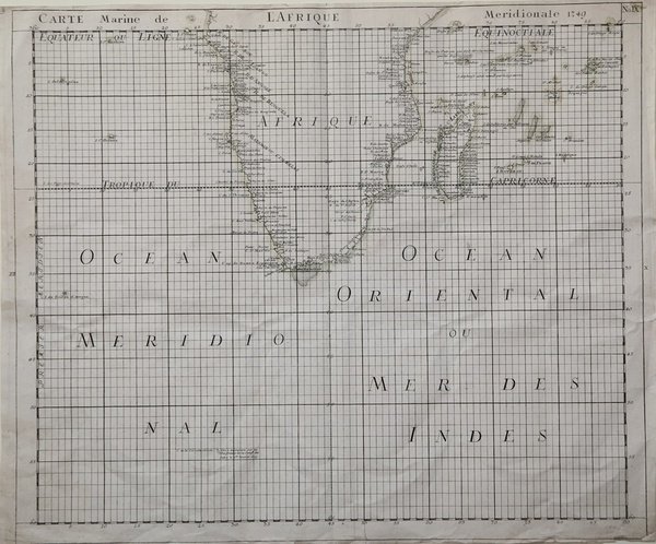 Carte Marine de l'Afrique Meridionale