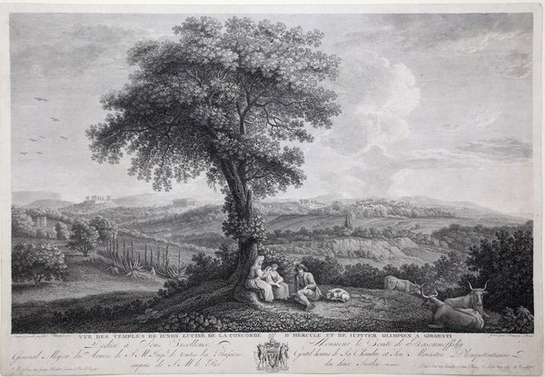 Vue des Temples de Iunon Lucine de la Concorde