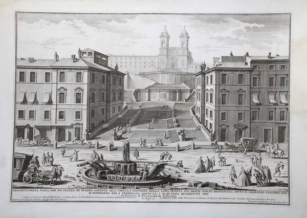 Prospetto della Scala che da Piazza di Spagna conduce alla …