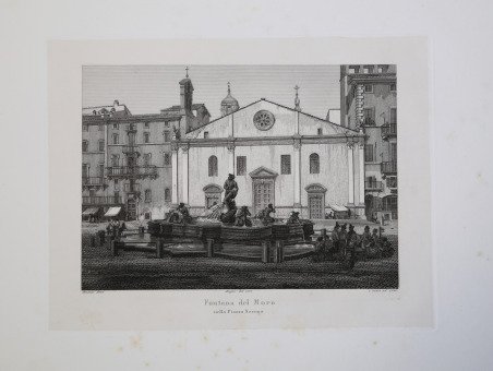 Fontana del Moro nella Piazza Navona