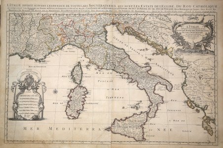 L'Italie divisèe suivant l'estendue de toutes ses souverainetès… | Immagine principale