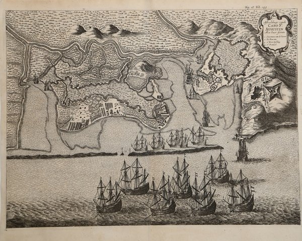 Afbeeldinge vande Cabo St. Augustin met haer Forten