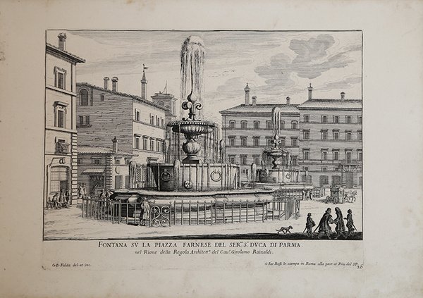 Fontana su la Piazza Farnese del Ser.mo S.r Duca di …