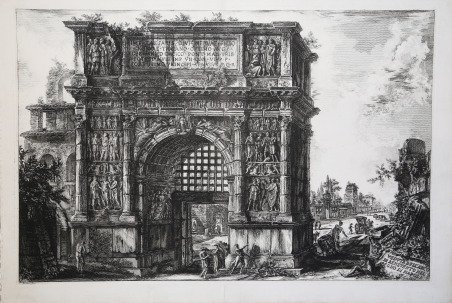 Veduta dell'Arco di Benevento nel Regno di Napoli