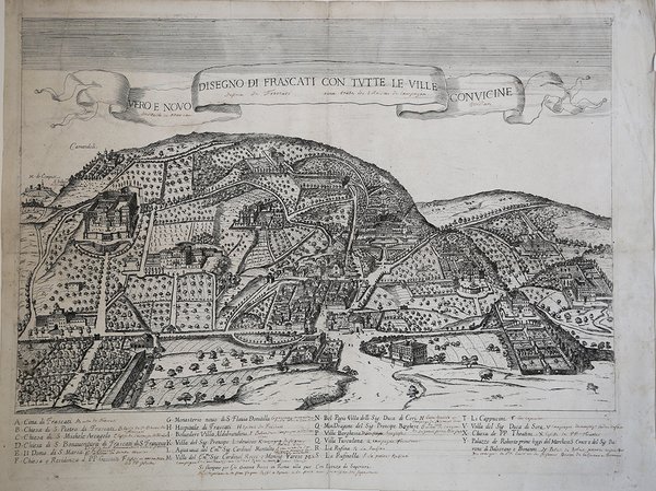 Vero e Novo Disegno di Frascati con Tutte le Ville …