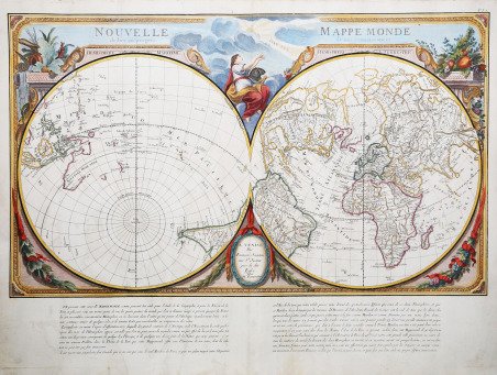 Nouvelle Mappe Monde dedièe au progrès de nos connoissances