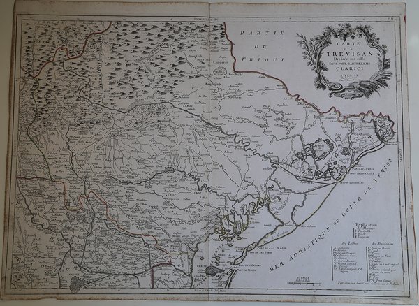 Carte du Trevisan dressée sur celle du Paul Barthelemi Clarici