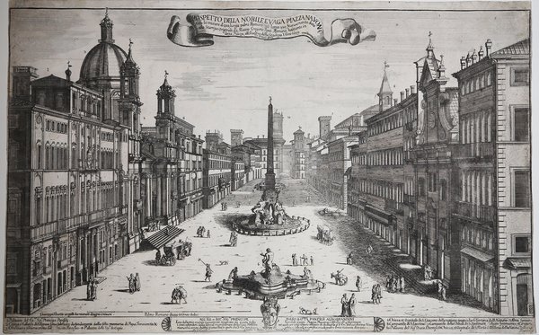 Prospetto della Nobile e Vaga Piazza Navona Con le misure …