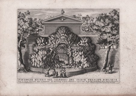 Fontanone Rustico nel Giardino del Signor Prencipe Borghese.