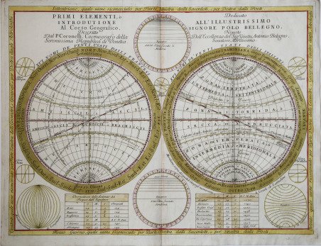 Primi Elementi, ò Introdutione Al Corso Geografico, Dal P. Coronelli, …