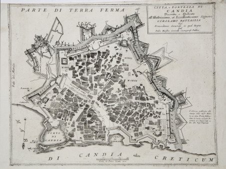 Citta, e Fortezza di Candia.