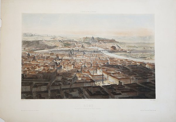 Rome Vue prise au dessus de la Place Colonne