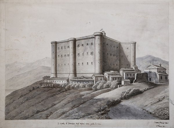 Il Castello di Bracciano degli Orsini dalla porta di terra