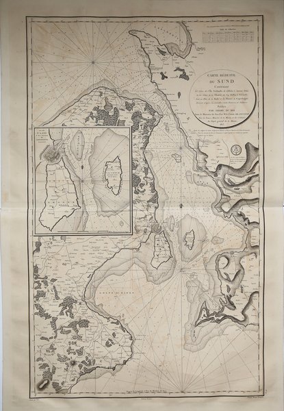 Carte réduite du Sunt contenant les côtes de l'île Séelande, …