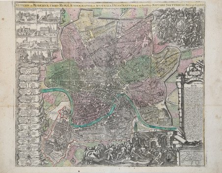 Veteris et Modernae Urbis Romae Ichnographia et Accurata Designatio.