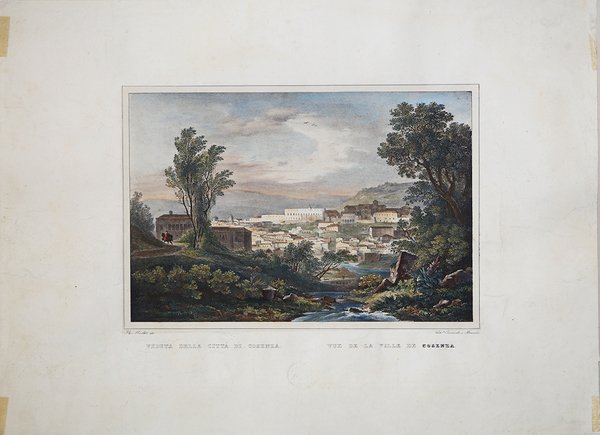 Veduta della Città di Cosenza. / Vue de la Ville …