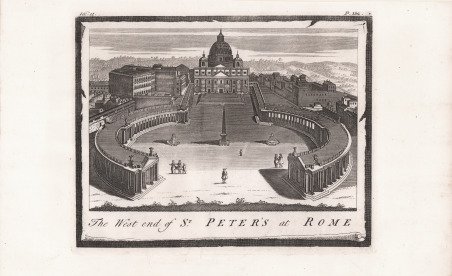 The West end of St. Peter's at Rome