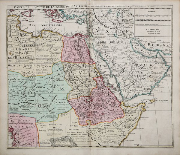 Carte de l'Egypte de la Nubie de l'Abissinie…