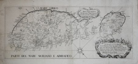 Malta colle sue Città, Fortificazioni, Terre, Villaggi, Vallon, e Luoghi …