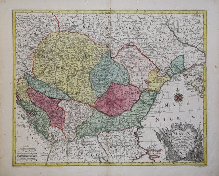 Tabula Hungaria et Regionum quae praeterea ab ea dependent…