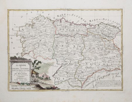 Li Regni di Galizia, Astruries, Leon, Castiglia Vecchia con la …