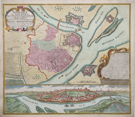 Belgradum sive Alba Graeca Serviae Meropolis ub Savus Fluvius Danubio…
