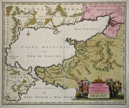 Nouvelle Carte Geographiqye de la Mer d'Asof ou de Zabache …